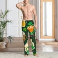 thumbnail image 2 of Fotbe St Patrick's Day10 Pantalones de Pijama para Hombre, Pantalones de Dormir, Pantalones de Casa con Cintura Ajustable y Bolsillos-3X-Large, 2 of 6