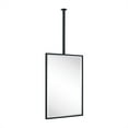 thumbnail image 2 of TEHOME Black Ceiling Mount Mirror, 20x30 inches, Metal framedd Rectangle, Adjustable, 2 of 7