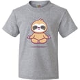 thumbnail image 3 of Inktastic Meditating Sloth Youth T-Shirt, 3 of 5