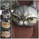 thumbnail image 4 of Newest 2022 3d Printed Dog Cat Face Car Headrest Neck Rest Auto Neck Safety Cushion Car Neck Support Headrest Without Filler, 4 of 4