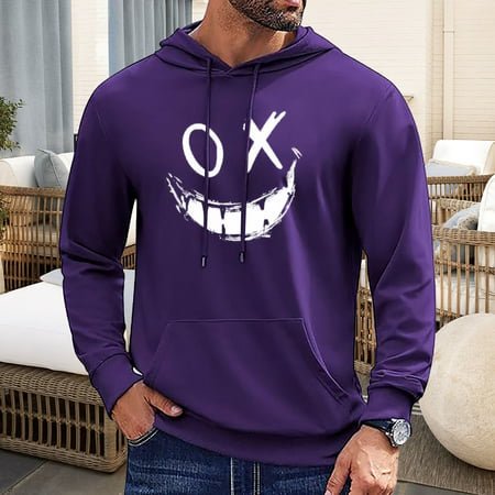 MKLEKYY Pull-Over pour Femmes Mode Décontractée pour Hommes, Pull à Capuche à Manches Longues avec Cordon de Serrage
