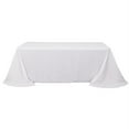 thumbnail image 4 of Balsa Circle 90" x 132" Polyester Rectangular Tablecloth Rounded Corners - White, 4 of 8