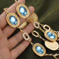 thumbnail image 4 of HAHDAXIA Chain Belt for Women Rhinestone Crystal Waist Belts for Dress Gift, 4 of 7