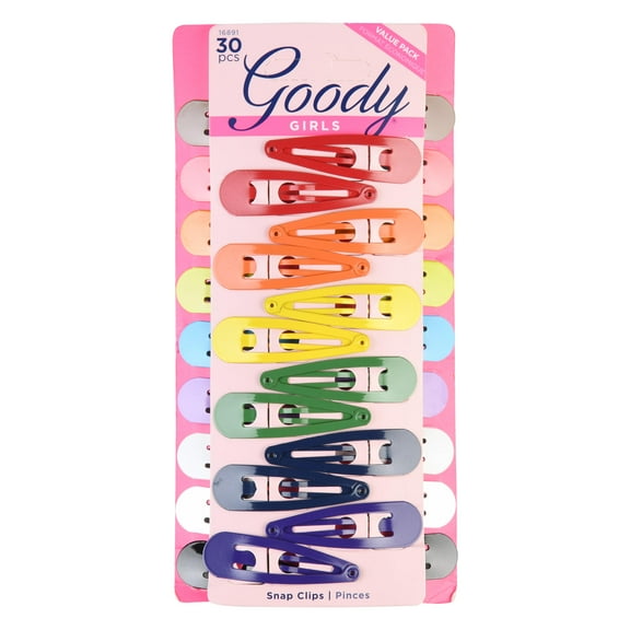 Goody 30ct Girls Snap Clips