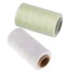 thumbnail image 1 of 2 rollos de hilo encerado de 0,8 mm para coser a mano, encuadernación de cuero beis blanco, 1 of 8