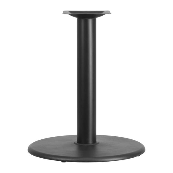 Emma   Oliver 24" Round Cast Iron Table Base with 4" Dia. Column