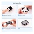 thumbnail image 3 of Correa de Silicona con Funda Protectora de Cristal para Apple Watch, Compatible con Todas las Series, 3 of 4