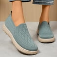 thumbnail image 2 of Rokment Orthopedic Platform Slip on Socks Walking Shoes for Women with Arch Support Comfortable Knitted Orthotic Nuring Non Slip Work Tennis Sneakers Green Size 6.5, 2 of 5