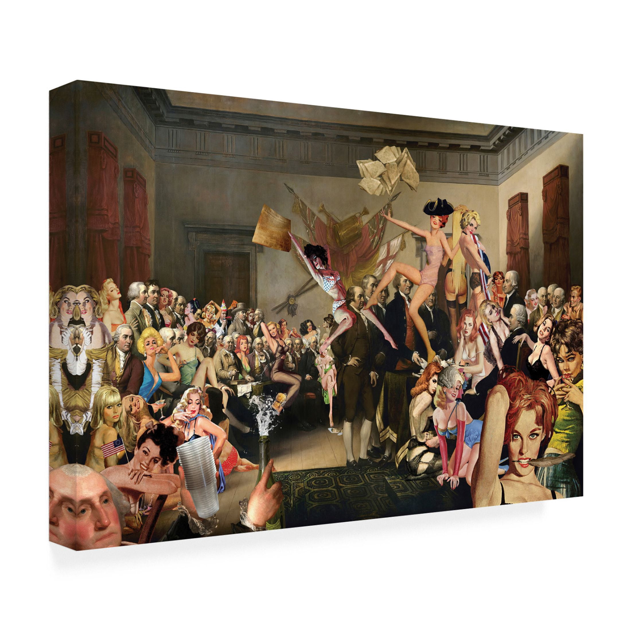 Canvas Wall Art - Barry Kite 'Afterparty' Wall Art for Living Room, Bedroom, or Office Décor by Trademark Fine Art - 47 x 30 Inches