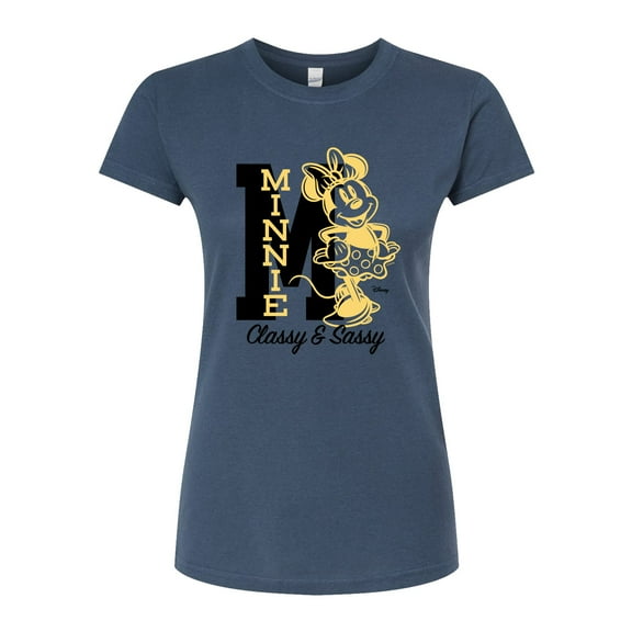 Disney - Minnie Mouse - Shinning Classy & Sassy - Juniors Fitted Graphic T-Shirt