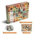 thumbnail image 2 of Rompecabezas Hiwhy Vibrant Dog Faces 1000 piezas, 2 of 7