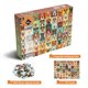 thumbnail image 2 of Rompecabezas Hiwhy Vibrant Dog Faces 1000 piezas, 2 of 7
