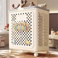 thumbnail image 5 of Rolling Laundry Hamper Foldable Wheeled Laundry Basket 37x48cm/14x18 Inches Large Clothes Hamper Wheeled Laundry Basket, 5 of 5