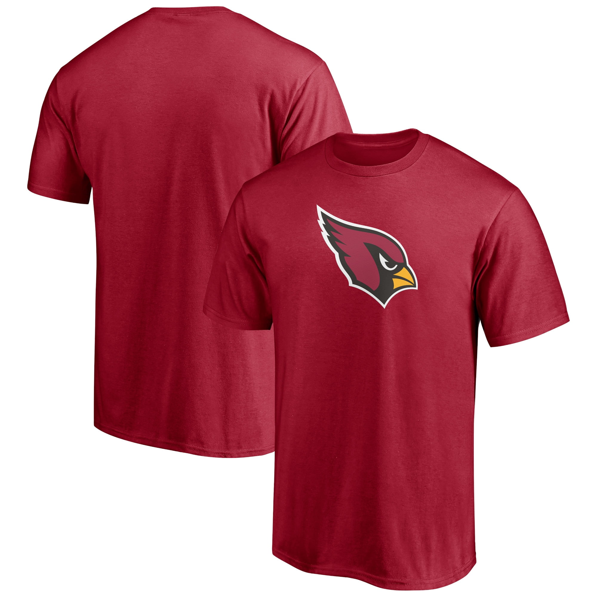 Red Mens Crew Neck Arizona Cardinals Cut And Sew Long Sleeve T-Shirt 