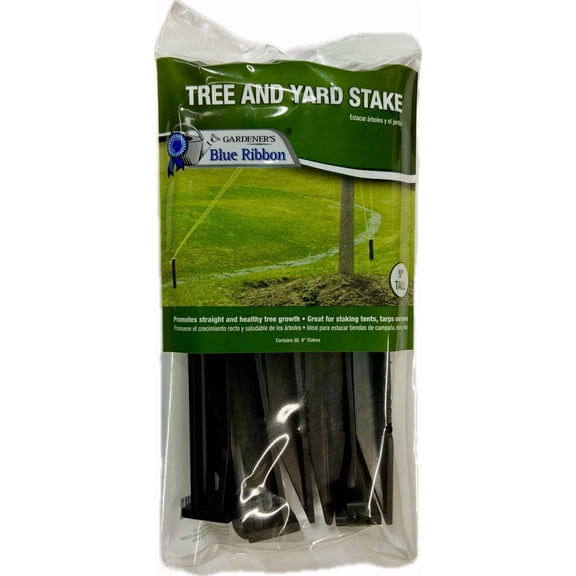 PURELY- Gardener'S Blue Ribbon 9-In Plastic Tree And Yard Stake Kit