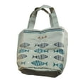 thumbnail image 1 of Kearding Bolsa de almuerzo, contenedor de transporte, escuela, oficina, tela Oxford, bolsas de transporte de alimentos con doble asa, bolsa de Organizadores de utensilios de cocina Gris claro, 1 of 6