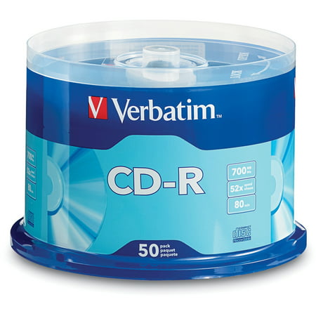 Verbatim, VER94691, Branded CD-R Media, 50 (Best Blank Cd Brand)