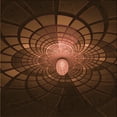 thumbnail image 1 of Ahgly Company Indoor Square Patterned Mahogany Brown Area Rugs, 8' Square, 1 of 6