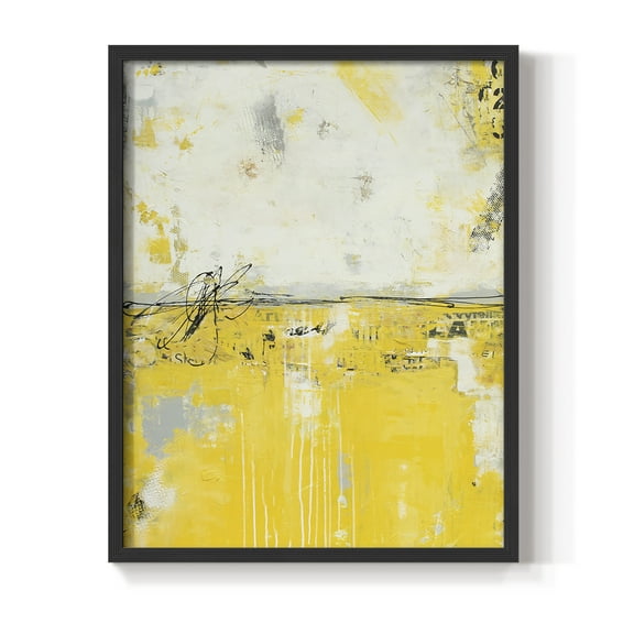 Yellow Bound Framed Print - Solid Wood in Single Picture Frame Solid Wood 2 Framed Print