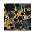 thumbnail image 3 of Designart "Vibrant Abstract Pattern with Blue & Golden Textures XI" Minimalism Print on Natural Pine Wood, 3 of 5