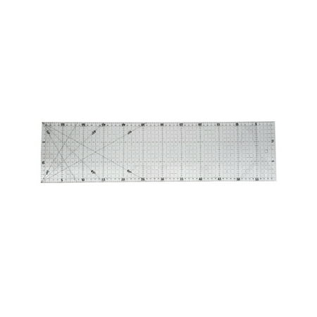 

Patchwork Ruler Clear Scale Fabric Guide Dressmaking DIY Sewing Template Clothes Drawing Office Piecing Measuring Tool 15x60cm Black