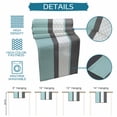 thumbnail image 6 of Burlap Table Runner 90 Inches Long, Morocco Plaid Teal Stripes Non-Slip Kitchen Table Runners for Dining Room Everyday Use Party Table Decorations Abstract Geometric Stitching, 6 of 9