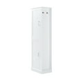 thumbnail image 2 of Bathroom Storage Cabinet, Tall Freestanding Cabinet with Adjustable Shelf & Hook, White MDF, 80lbs Capacity, 2 of 8