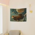 thumbnail image 6 of FCXZI Cat Flying Object Magical Realism Tapestry Wall Art Decoration 40*30in, 6 of 6