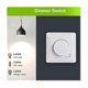 thumbnail image 5 of Flush-Mounted LED Dimmer Switch for Dimmable Bulbs & Halogens, 5-300W Phase Adjustable, 5 of 5
