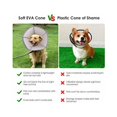 thumbnail image 4 of Protection Anti-Morsure Cols Coniques pour Chien Chat Chiot Blessure Collier Cône Protecteur, Réglable Chien Récupération Collier avec Velcro, M, 4 of 5