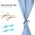 thumbnail image 5 of Silky Touch Chiffon Table Runner with Two Style Ribbon Ties - 10ft. Baby-Blue Table Runner, Wedding Table Runner 29 x 120 Inches, Great Runner for Halloween Party, Christmas Event & Elegant Dining, 5 of 5