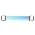 thumbnail image 4 of 30-150lbs Chest Expander Rally Strap Back Foot Leg Elastic Rope Foot Exerciser Home Gym Leg Resistance Band Blue, 4 of 9