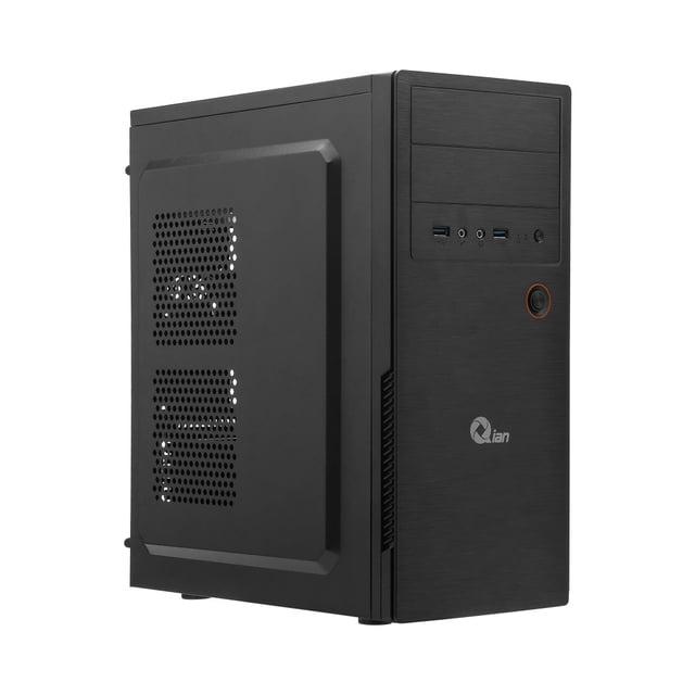 Computadora de escritorio Qian QPT-QG1040F-RX51M Intel Core i5 10400F 2.90 GHz, AMD Radeon RX 590 8GB, 8GB DDR4 2666MHz, 1TB NVMe, 850w 80+ Gold, ASUS H510M, Teclado/Mouse