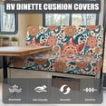 thumbnail image 4 of Aplkyhs Rose Skull RV Dinette Cushion Covers Stretchable RV Accessories for Inside Couch Cushion Covers Washable Furniture Covers for Sofa and Loveseat 1 Backrest Cover and 1 Bench Cover, 4 of 7