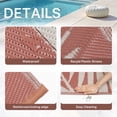 thumbnail image 4 of DEORAB 6'x9' Outdoor Rugs Patio Waterproof Outside Mat Reversible Plastic Camping Carpet Brickred, 4 of 9