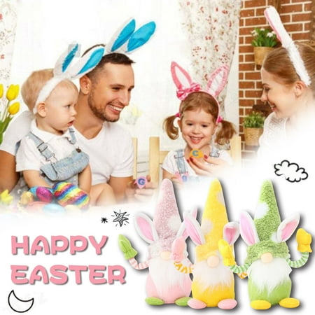 Plush Toy 3Pcs Easter Decoration Doll Decoration Ornaments Rabbit Doll Ornaments Plush Paw Patrol Plush Toys