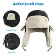 thumbnail image 4 of AYAMAYA Winter Hats for Men Women, Windproof Trapper Ushanka Hat with Ear Flaps, Russian Pilot Aviator Cap for Outdoor Warm, Yellow, 4 of 8
