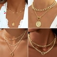 thumbnail image 2 of Set de joyas 17 MILE chapado en oro de 78 piezas para mujer con 9 collares, 2 of 8