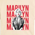 thumbnail image 2 of Marilyn Monroe - Stacked Name - Juniors Cropped Graphic T-Shirt, 2 of 4