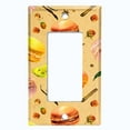 thumbnail image 5 of Metal Light Switch Plate Cover Macaroon Fruit Croissant French Desserts CAK014, 5 of 13