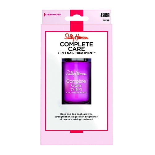 Sally Hansen Complete Care 7 N 1 Nail Treatment, Clear, 0.45 Oz, 2 Pack