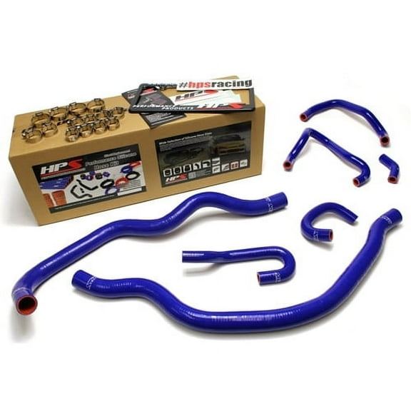 HPS Blue Reinforced Silicone Radiator and Heater Hose Kit Coolant for Honda 06-09 S2000