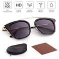 thumbnail image 4 of LotFancy Lightweight Vintage Square Sunglasses for Women, Retro Plastic Rimmed Sunglasses with Case, 4 of 7