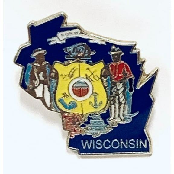 6 Pack of Wisconsin State Lapel Pins