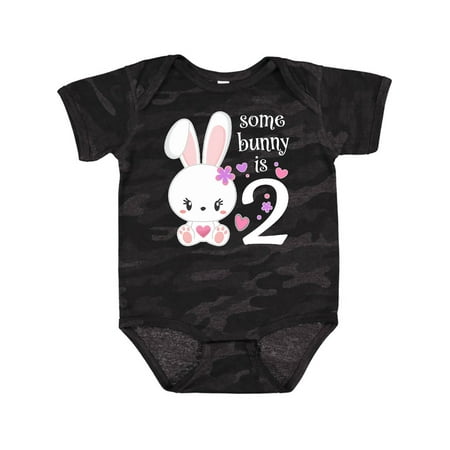 

Inktastic Somebunny is Two-Second Birthday Bunny Gift Baby Boy or Baby Girl Bodysuit