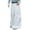 White, variant on Girls High Waist Cargo Jeggings Winter Loose Fit Wide Leg Pants for Young Women - Cozy Everyday Wear with Multiple Pockets and Elastic Waistband