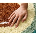 thumbnail image 3 of Fennco Styles Green Avocado Shaped Anti-Slip Bath Mat Small Bathroom Rug 20" W x 32" L - Fruit Design Water Absorbent Plush Foot Mat for Home Décor, Kids Room, Living Room, Nursery Décor, 3 of 5