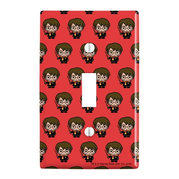 Harry Potter Cute Chibi Character Plastic Wall Decor Toggle Light Switch Plate Cover