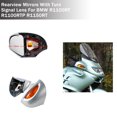 thumbnail image 4 of ALLTIMES Rétroviseur avec Fonction Clignotants pour BMW pour R1100RT pour R1100RTP pour R1150RT, Boîtier Argenté, 4 of 10