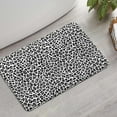 thumbnail image 2 of Black Leopard Print Bathroom Rugs Mat,Non Slip Microfiber Bathroom Rug,Rubber Backing,Soft Bathroom Mats for Bathroom Floor,Tub and Shower,17x27in(43x68cm), 2 of 5